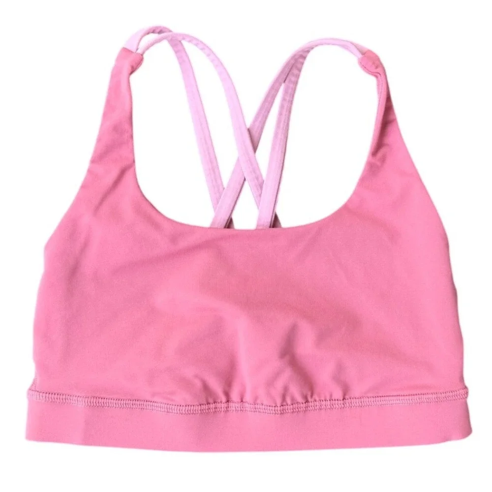 Lululemon Energy Bra Cherry Tint / Rose Tea, Luxstreme, Size 4
